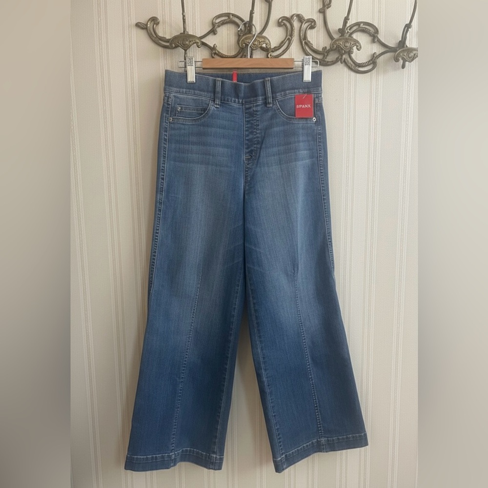 SPANX Classic Blue Wide Leg Jeans